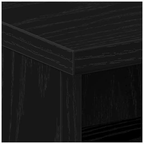 Comodino Nero Rovere 40x40x50 cm in Legno Ingegnerizzato - Foto 9
