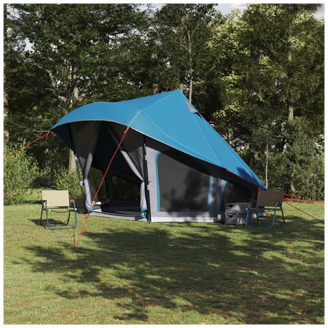 Tenda Familiare Tipi Blu 10 Persone Impermeabile - Foto 2