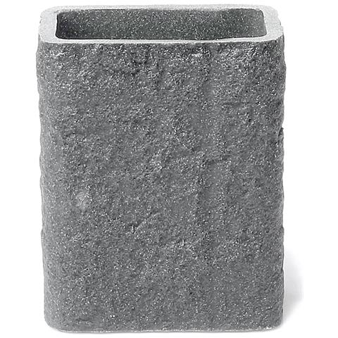 Portaspazzolini D’appoggio In Resina E Sabbia Ar98 Serie Aries Grigio - Foto 1