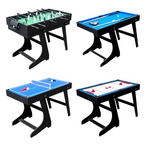 Tavolo Multigioco 4 In 1 Per Bambini - Calcio Balilla, Biliardo, Tennis Da Tavolo, Air-hockey - Foto 8