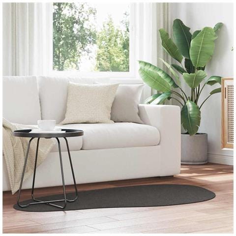 Tappeto HUARTE Antracite 80 x 150 cm Poliestere - Foto 2