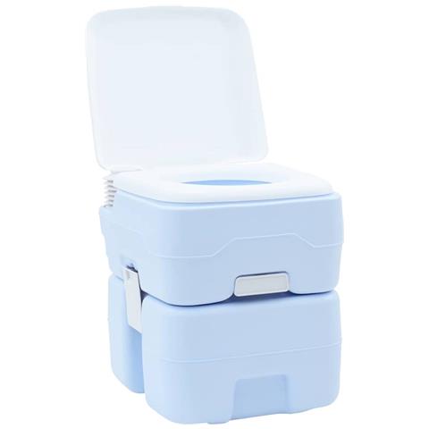 Toilette Portatile per Camping Azzurro 41.5 x 36.5 x 42 cm - Foto 2