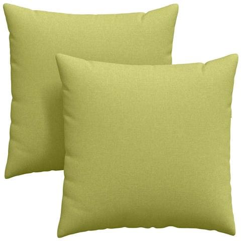 Cuscini da Divano 2 pcs Verde chiaro 60 x 60 cm Tessuto - Foto 1