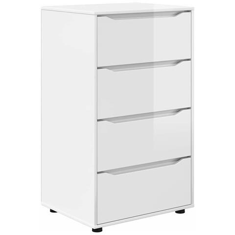 Armadi di Stoccaggio 2 pcs Bianco Lucido 60 x 48 x 105 cm - Foto 1