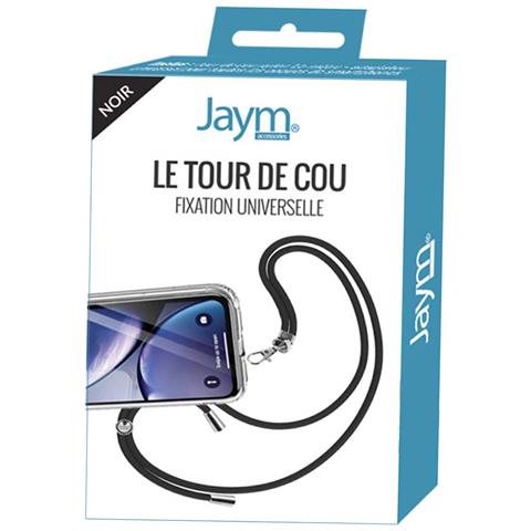 Collarino Da 150 Cm Per Smartphone In Nylon Con Fissaggio Universale, Nero - Foto 2