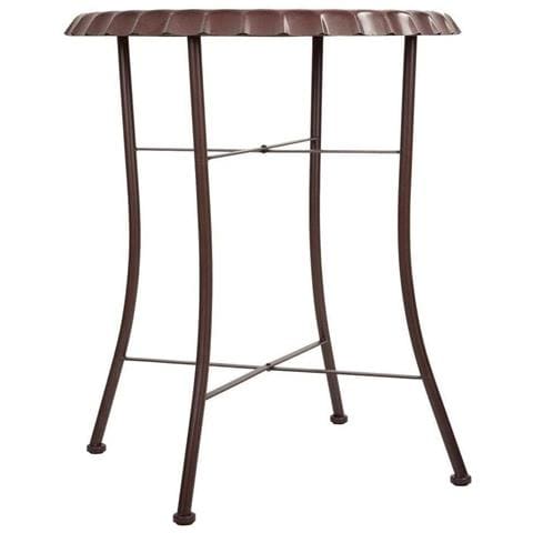 Tavolo Rotondo In Metallo Nero D60x71h Cm - Foto 2