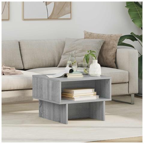 Tavolino da salotto Grigio Sonoma 48 x 46 x 35 cm - Foto 2