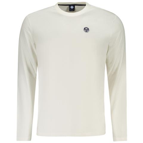 MAGLIETTA A MANICHE LUNGHE DA UOMO BIANCA - Colore: Bianco, Taglia: S - Foto 1