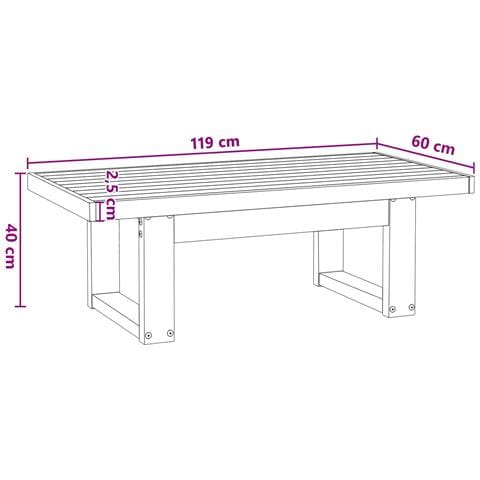 Tavolino da salotto NOAIN Nero 119 x 60 x 40 cm - Foto 9