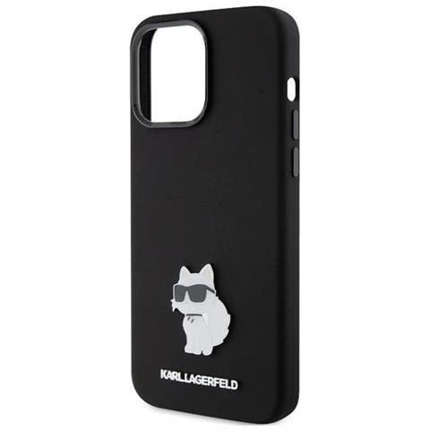 Custodia Karl Lagerfeld Silicone Choupette Spilla Metallica Iphone 15 Pro Max - Foto - Foto 2