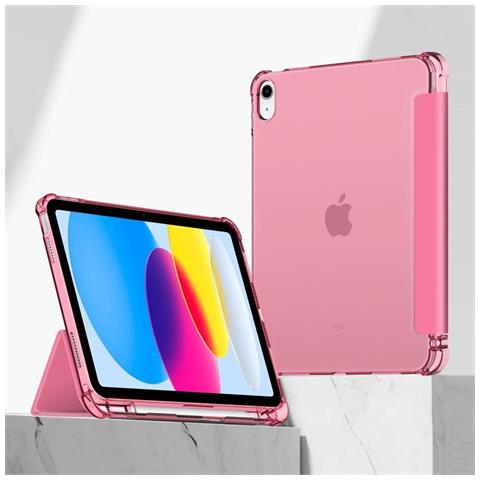 Custodia Ibrida Per Ipad 10/2022 - Colore Rosa - Trasparente - Foto 6