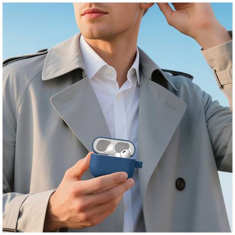 Custodia Airpods Pro 3 Blu Amazingthing Glamour - Per Protezione Elegante Per L'uso Quotidiano. - Foto 5