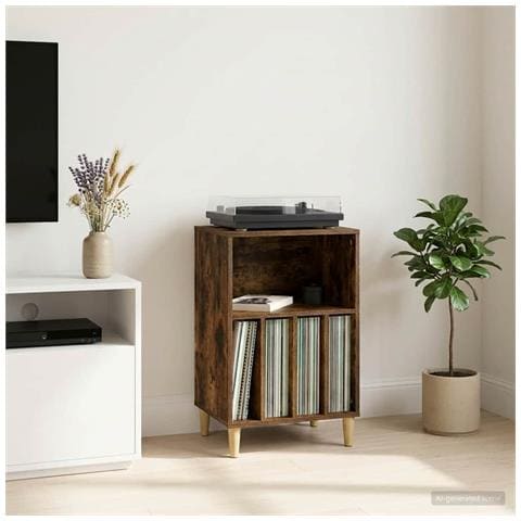 Supporto per Giradischi Rovere Fumo 47 x 39,5 x 74,5 cm - Foto 2