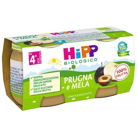 Hipp Omog Prugna /Mela 2X80G - Foto 1