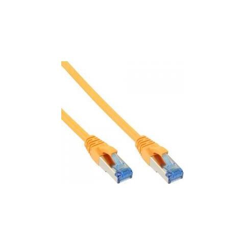Cavo Rete Lan Cat. 6A, S / FTP (PIMF) , HalogenFree 500MHz, giallo, 0.5m - Foto 1