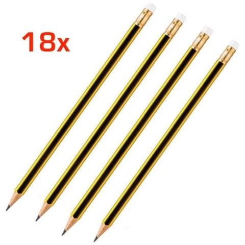 18x matite gommino disegno grafite mina HB scuola ufficio temperate bambini
