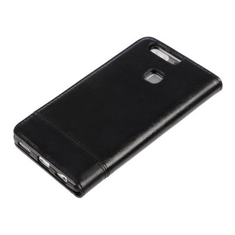 Wallet Folio Case, Cover A Libro - Huawei P9 Plus - Nero - Foto 2