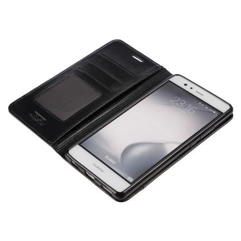Wallet Folio Case, Cover A Libro - Huawei P9 Plus - Nero - Foto 3