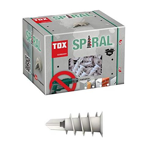 Tassello Per Cartongesso Spirale 32 Mm, 50 Pz, 068.100.231, Grigio - Foto 1
