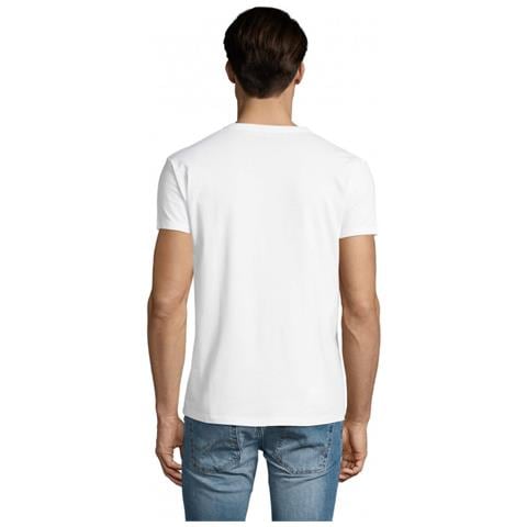 T-shirt Uomo Scollo V Imperial V Bianca Taglia L - Foto 2