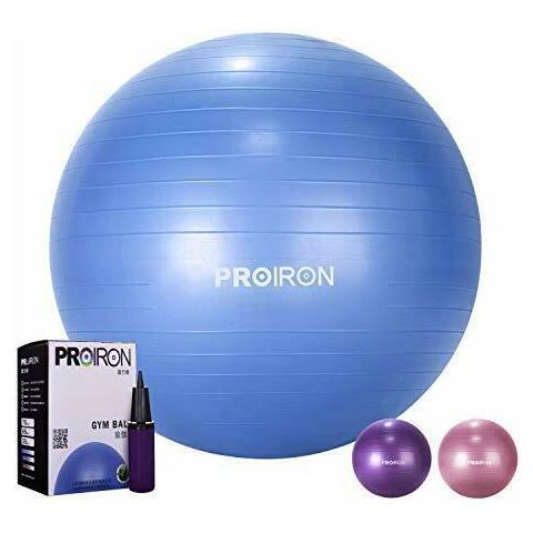 Palla Per Esercizi Di Yoga Balance Ball, Diametro: 75 Cm, Spessore: 2 Mm, Blu, Pvc - Foto 24