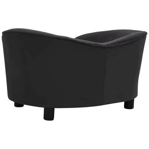 Divano per Cani Nero 69x49x40 cm in Peluche e Similpelle - Foto 2
