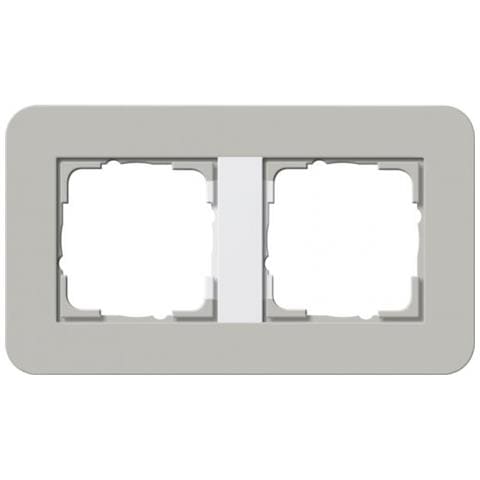 0212412 Placca Copripresa E Copri Interruttori Grigio, Bianco - Foto 1