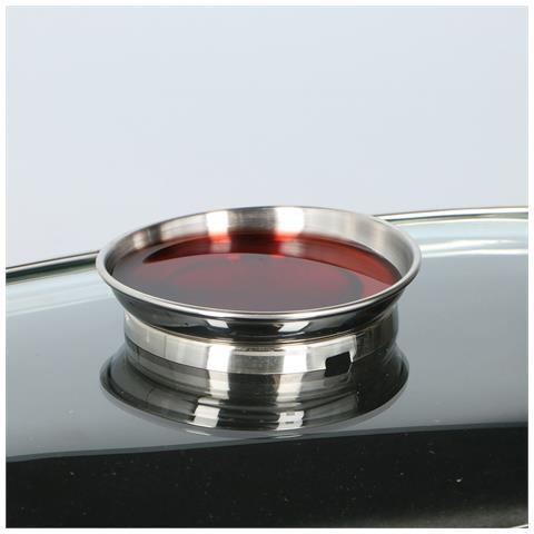 Rostiera Padella In Alluminio Casseruola Con Coperchio E Sistema Aromatizzante - Foto 2