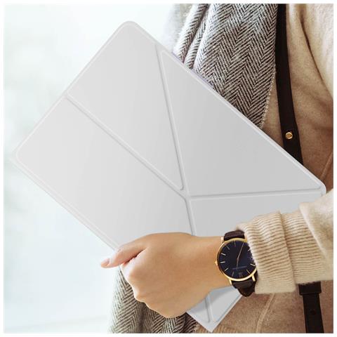 Custodia Galaxy Tab A9 Multiposizione Originale Book Cover, Bianco - Foto 2