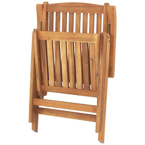 Set Bistro In Legno Di Acacia Con Cuscini Blu Java - Foto 2