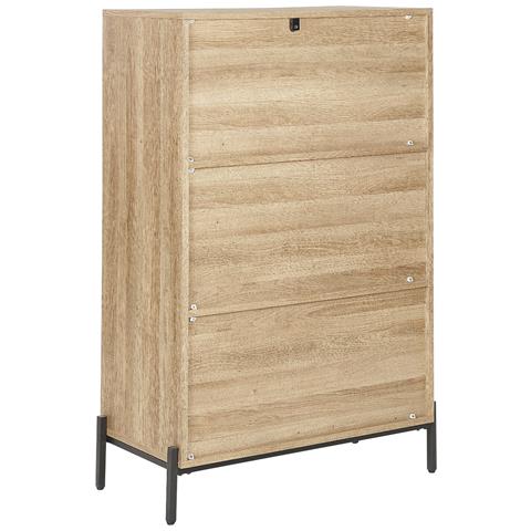 Libreria Legno Chiaro E Grigio Moines - Foto 2