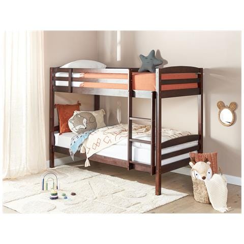 Letto A Castello Legno Scuro 90 X 200 Cm Regat - Foto 1