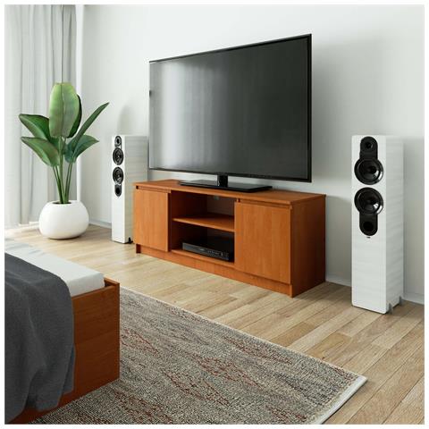 Mobiletto TV, 2 ante, 140x40x55 cm, Colore Ontano - Foto 8