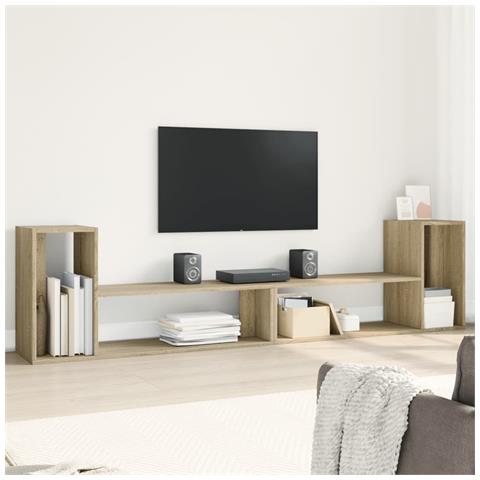 Mobili Tv 2 Pz Rovere Sonoma 100x30x50 Cm In Legno Multistrato - Foto 1