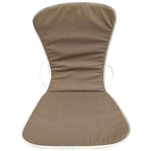 Cuscino Per Sedie Poltrone Con Schienale Alto Da Esterno Interno Action - Tan - Foto 1