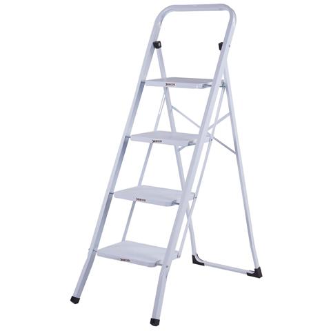 Sgabello In Acciaio 4 Gradini Bianco Quick Step Brixo - Foto 1