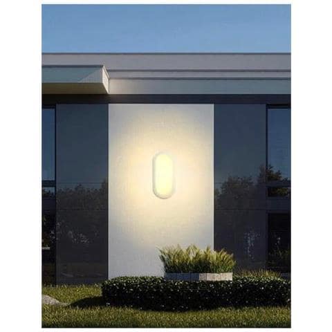 Lampada Led 18 Watt Luce Calda 3000k Plafoniera Da Esterno Ip65 - Foto 1