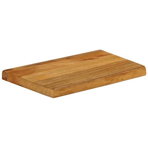 Piano Tavolo Bordi Vivi 60x40x2,5 Cm In Legno Massello Di Mango - Foto 2