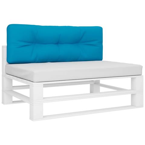 Cuscino Per Pallet Blu Chiaro 120x40x12 Cm In Tessuto - Foto 3