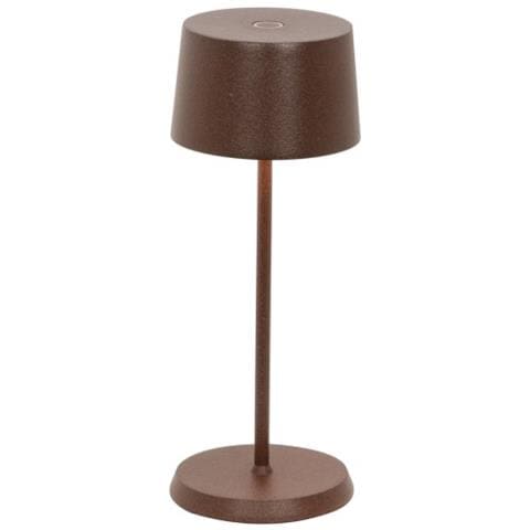Olivia Pro Micro Lampada A Led Da Tavolo Corten Ricaricabile E Dimmerabile - Foto 1