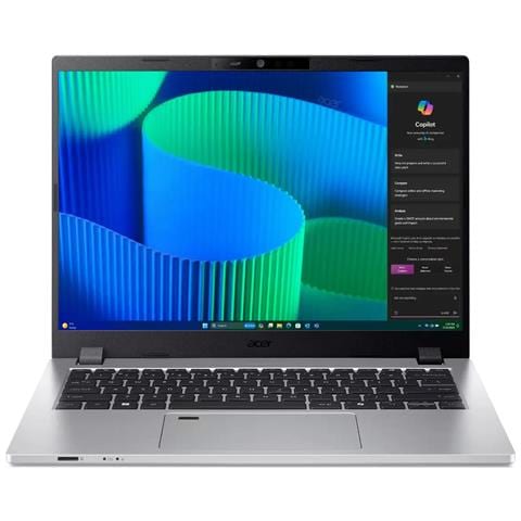 TravelMate P2 TMP214-56-TCO-54AL Intel Core 5 120U Computer portatile 35,6 cm (14") WUXGA 16 GB DDR5-SDRAM 512 GB SSD Wi-Fi 6E (802.11ax) Windows 11 Pro Argento - Foto 1
