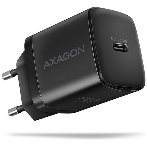 ACU-PD20 wall charger 1x QC3.0/AFC /FCP /PD type-C, 20W, black Telefono cellulare, Smartphone, Orologio intelligente, Tablet, Universale, Orologio Nero AC Ricarica rapida Interno - Foto 1