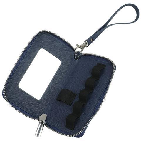 Nuova Custodia Con Cerniera E Specchio Per Sigaretta Elettronica Juul Blue - Foto 2