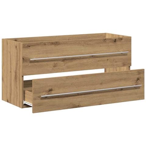 Mobile Lavabo Bagno Artigianale 100x38,5x48cm Legno Multistrato - Foto 2
