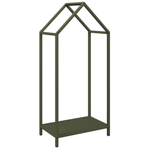 Rastrelliera per Legna da Ardere Verde Oliva 40x25x90 cm - Foto 1