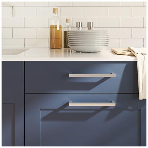 Maniglie Per Mobili 10 Pz Argento 192 Mm In Acciaio Inox - Foto 1