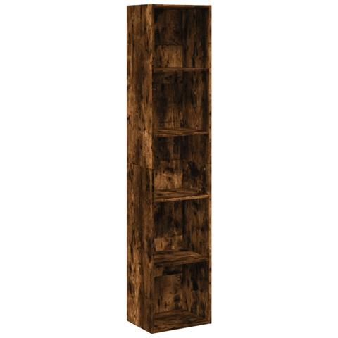 Libreria Rovere Fumo 40x30x189 Cm In Legno Multistrato - Foto 2