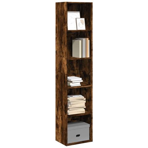 Libreria Rovere Fumo 40x30x189 Cm In Legno Multistrato - Foto 1