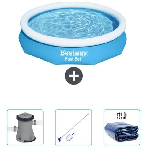 Piscina Fuori Terra - In Giro - 305x66 Cm - Blu - Include Accessori Coordinati Cb45 - Foto 1