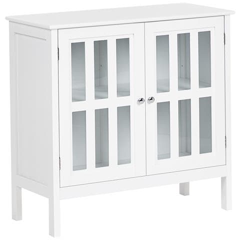 Credenza Espositiva In Vetro Miram 80 Cm Bianco - Foto 2